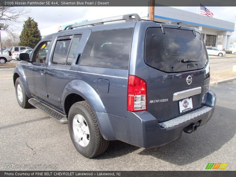 Silverton Blue Pearl / Desert 2006 Nissan Pathfinder SE 4x4
