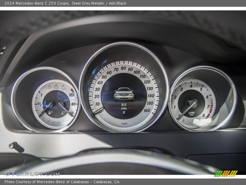 Steel Grey Metallic / Ash/Black 2014 Mercedes-Benz C 250 Coupe