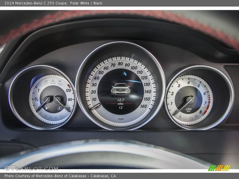 Polar White / Black 2014 Mercedes-Benz C 250 Coupe