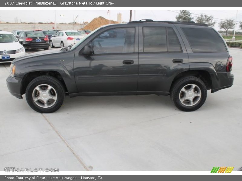 Graystone Metallic / Light Gray 2007 Chevrolet TrailBlazer LS