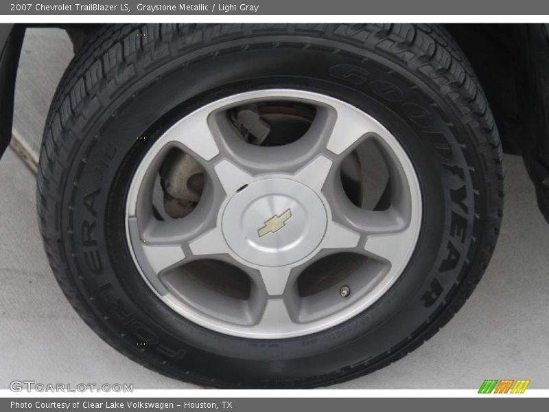 Graystone Metallic / Light Gray 2007 Chevrolet TrailBlazer LS