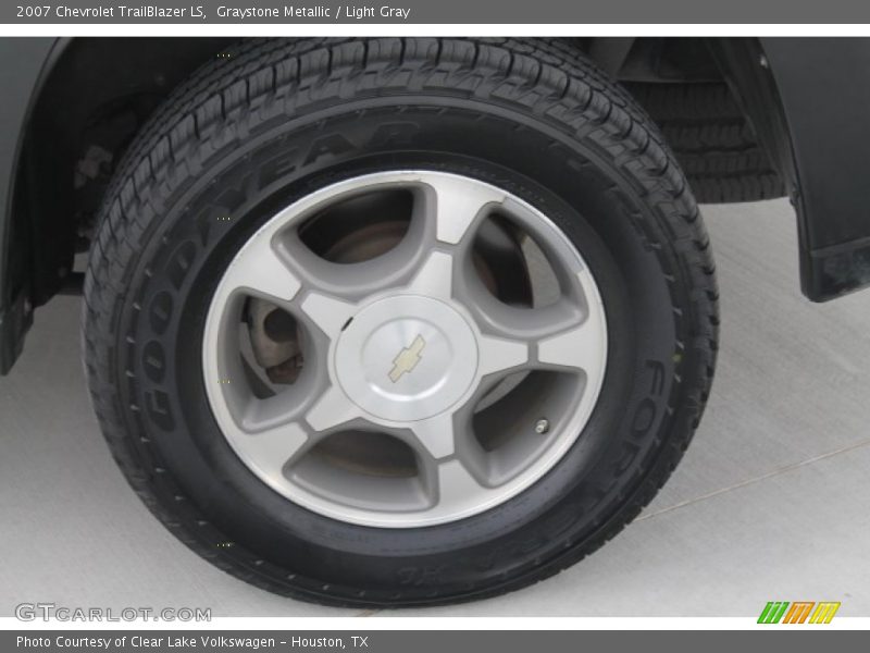 Graystone Metallic / Light Gray 2007 Chevrolet TrailBlazer LS