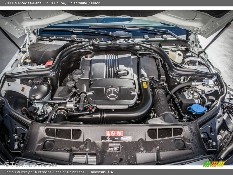 Polar White / Black 2014 Mercedes-Benz C 250 Coupe