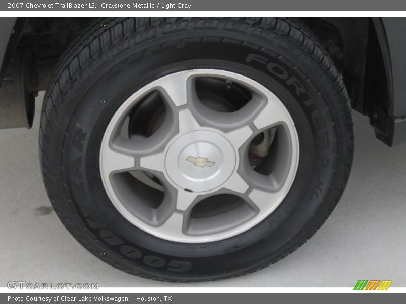 Graystone Metallic / Light Gray 2007 Chevrolet TrailBlazer LS