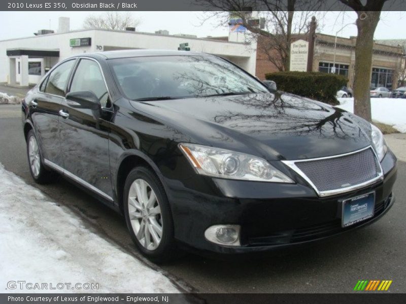 Obsidian Black / Black 2010 Lexus ES 350