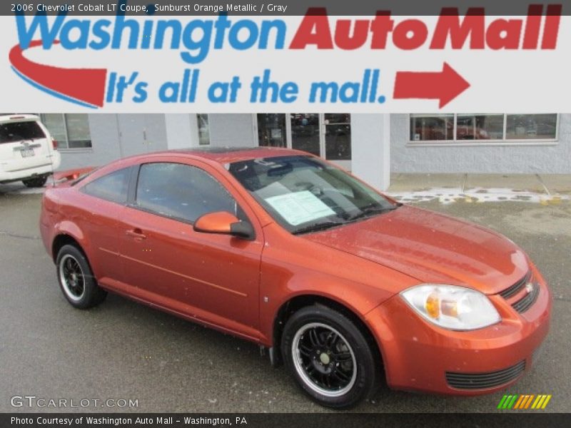 Sunburst Orange Metallic / Gray 2006 Chevrolet Cobalt LT Coupe