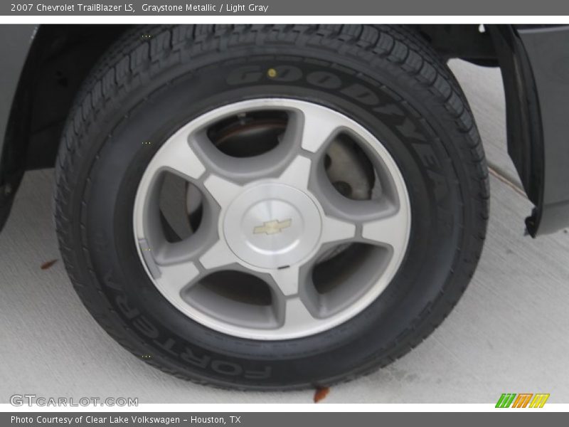 Graystone Metallic / Light Gray 2007 Chevrolet TrailBlazer LS