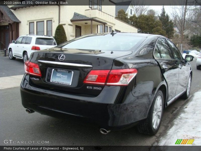 Obsidian Black / Black 2010 Lexus ES 350