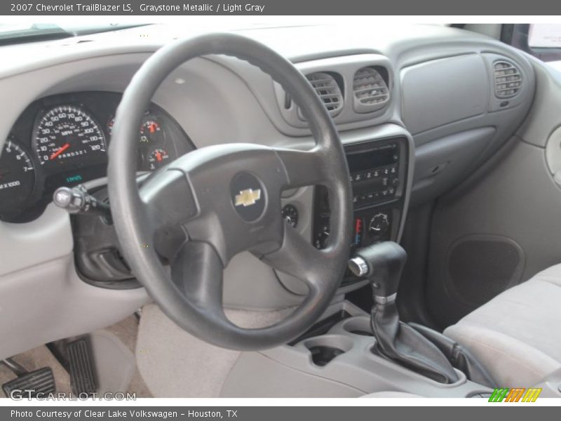Graystone Metallic / Light Gray 2007 Chevrolet TrailBlazer LS