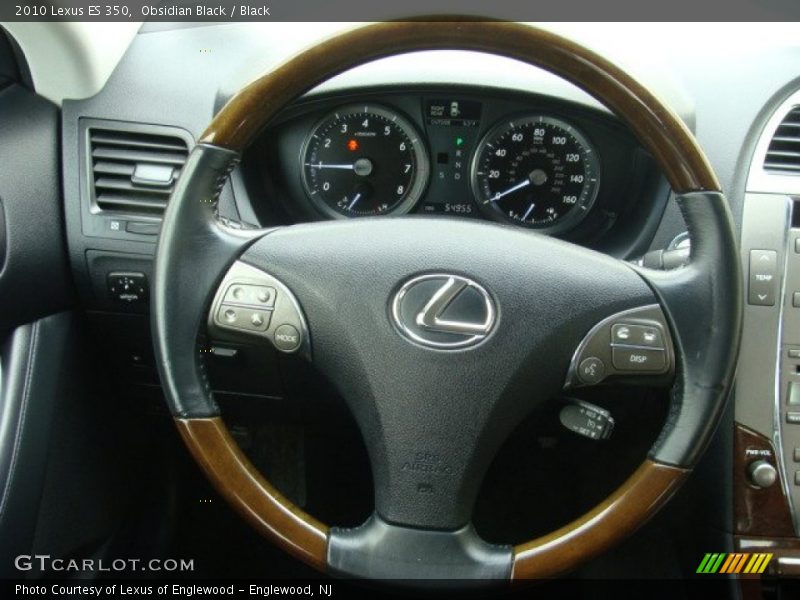 Obsidian Black / Black 2010 Lexus ES 350