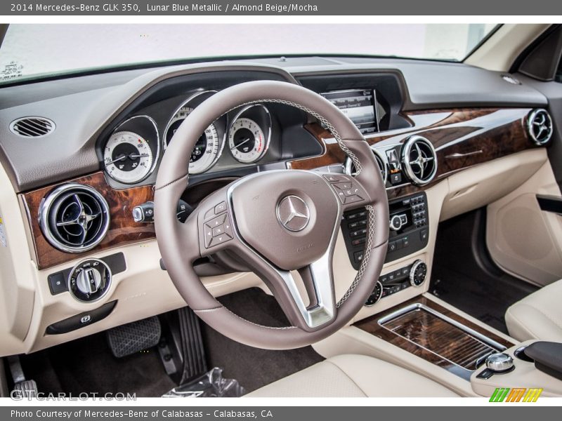 Lunar Blue Metallic / Almond Beige/Mocha 2014 Mercedes-Benz GLK 350