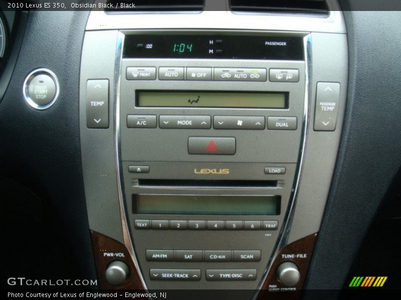 Obsidian Black / Black 2010 Lexus ES 350