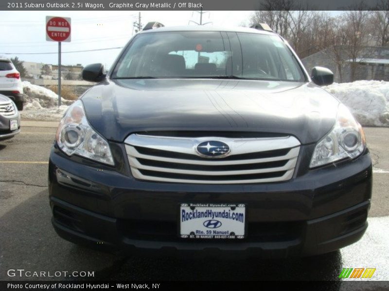 Graphite Gray Metallic / Off Black 2011 Subaru Outback 2.5i Wagon