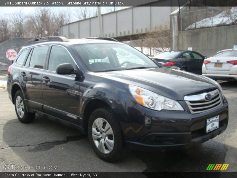 Graphite Gray Metallic / Off Black 2011 Subaru Outback 2.5i Wagon