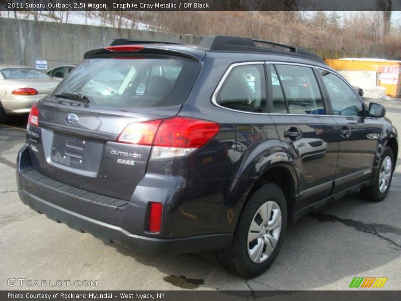 Graphite Gray Metallic / Off Black 2011 Subaru Outback 2.5i Wagon