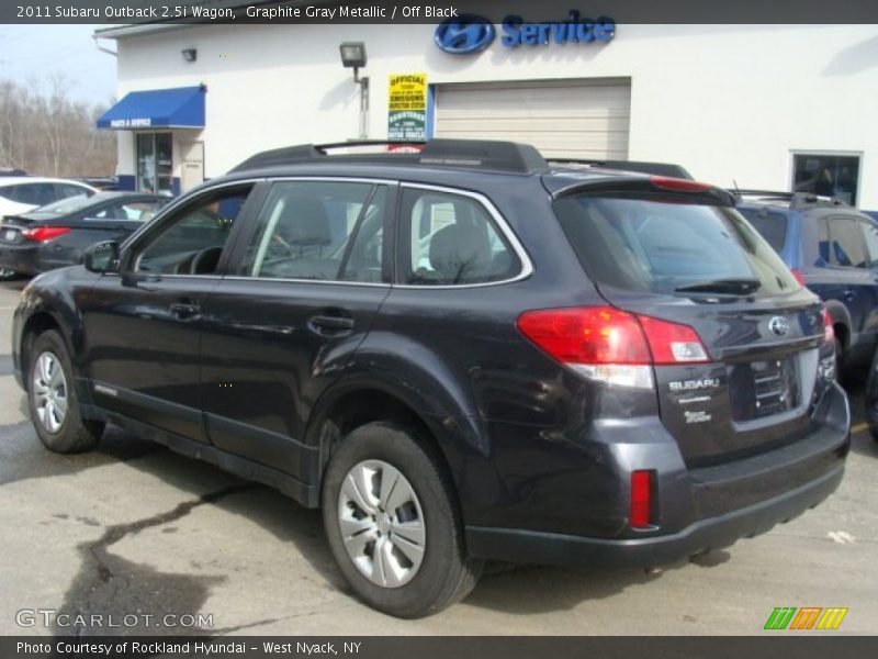 Graphite Gray Metallic / Off Black 2011 Subaru Outback 2.5i Wagon