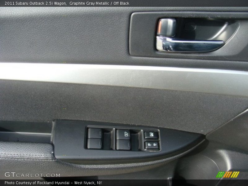 Graphite Gray Metallic / Off Black 2011 Subaru Outback 2.5i Wagon