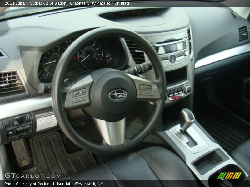 Graphite Gray Metallic / Off Black 2011 Subaru Outback 2.5i Wagon