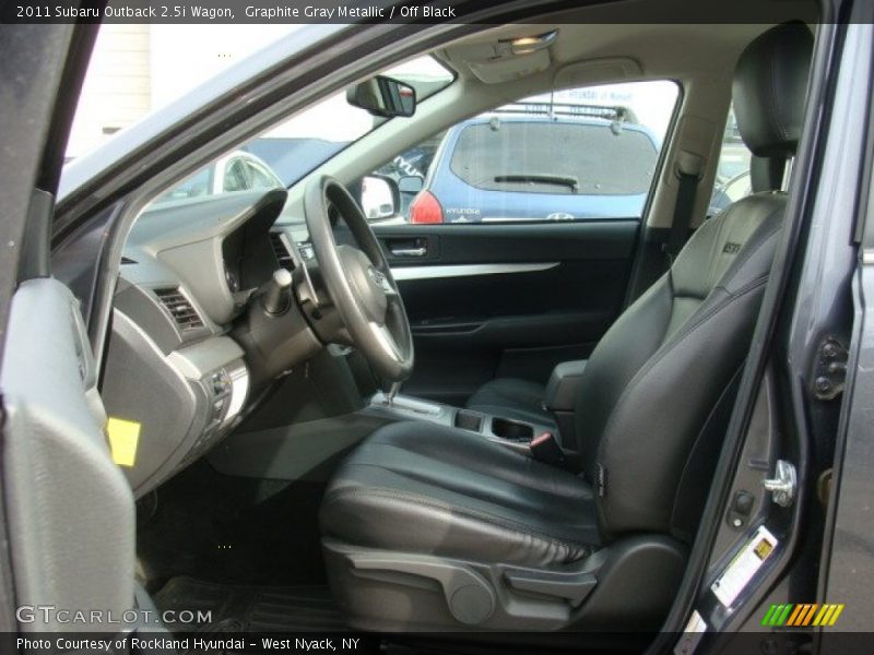 Graphite Gray Metallic / Off Black 2011 Subaru Outback 2.5i Wagon