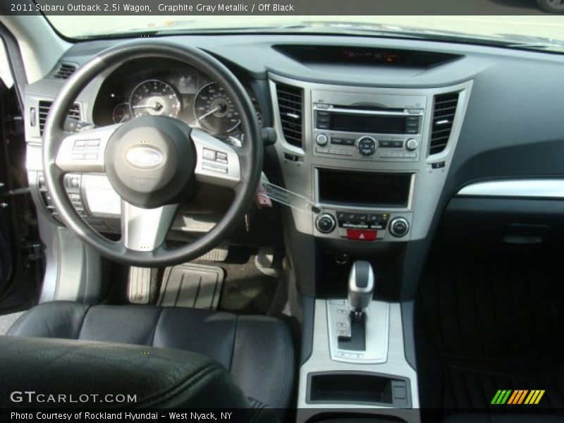 Graphite Gray Metallic / Off Black 2011 Subaru Outback 2.5i Wagon