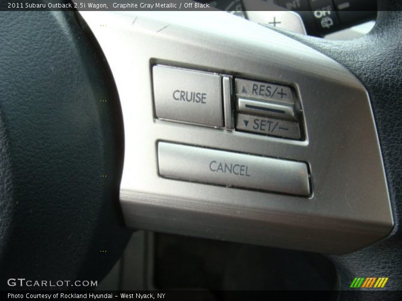 Graphite Gray Metallic / Off Black 2011 Subaru Outback 2.5i Wagon