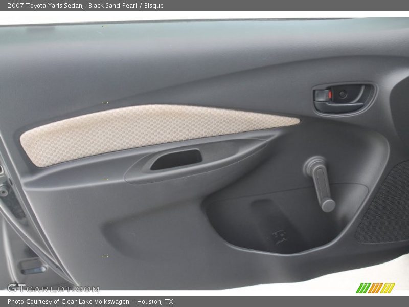 Black Sand Pearl / Bisque 2007 Toyota Yaris Sedan