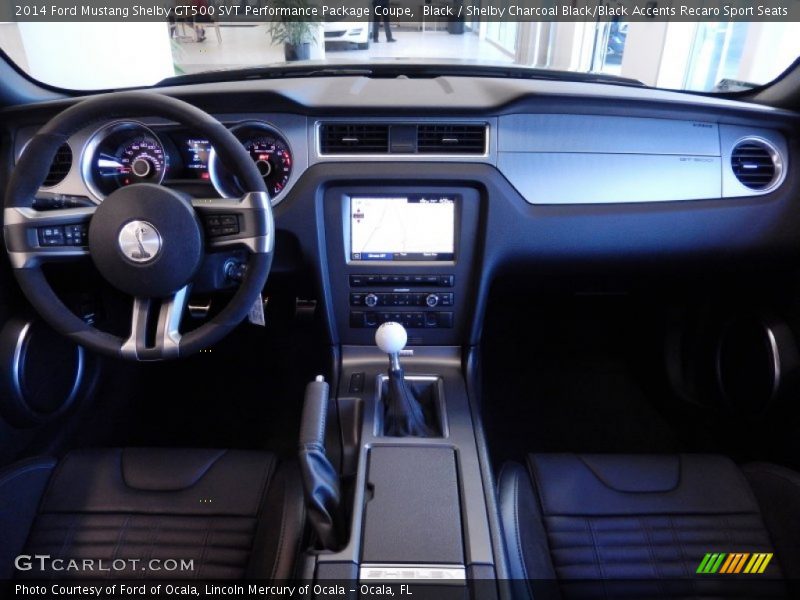Dashboard of 2014 Mustang Shelby GT500 SVT Performance Package Coupe