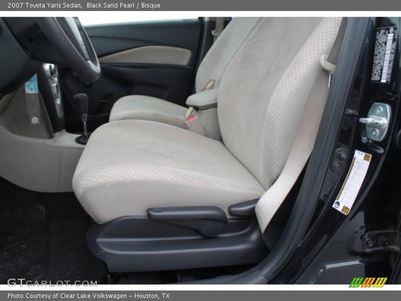Black Sand Pearl / Bisque 2007 Toyota Yaris Sedan