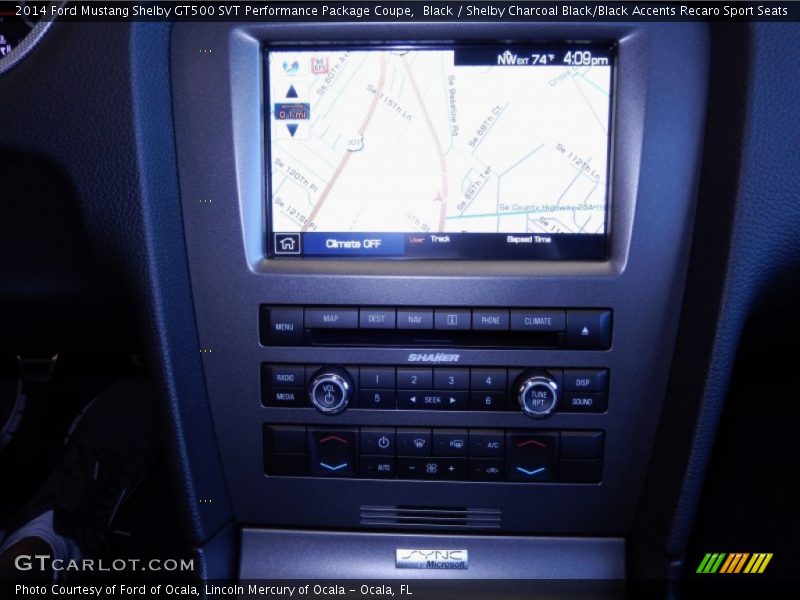 Controls of 2014 Mustang Shelby GT500 SVT Performance Package Coupe