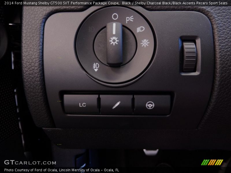 Controls of 2014 Mustang Shelby GT500 SVT Performance Package Coupe