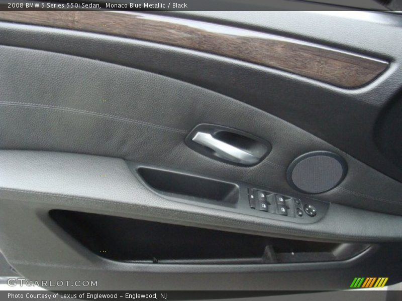 Monaco Blue Metallic / Black 2008 BMW 5 Series 550i Sedan