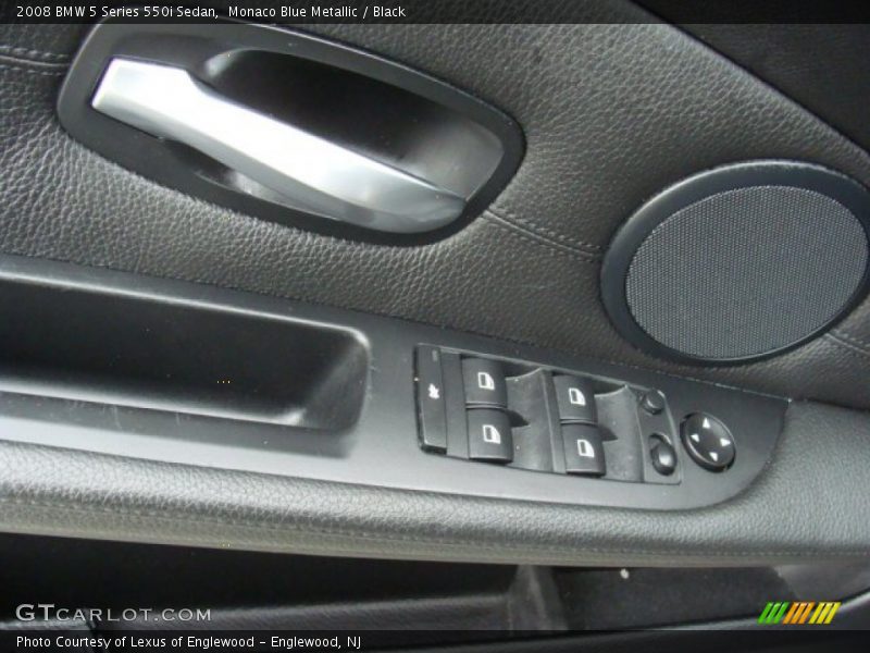 Monaco Blue Metallic / Black 2008 BMW 5 Series 550i Sedan