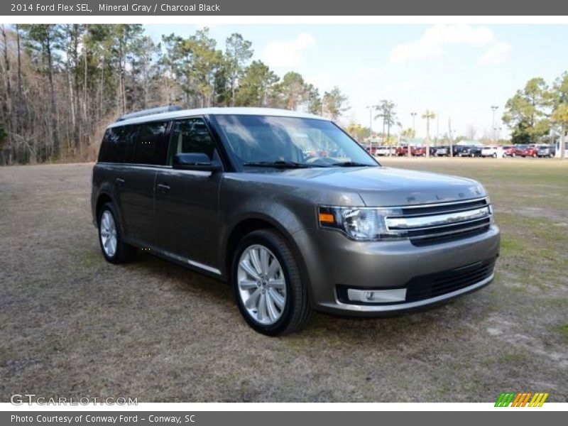 Mineral Gray / Charcoal Black 2014 Ford Flex SEL