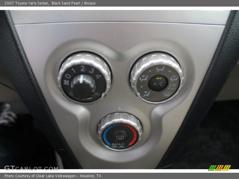 Black Sand Pearl / Bisque 2007 Toyota Yaris Sedan