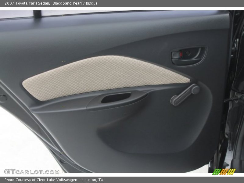 Black Sand Pearl / Bisque 2007 Toyota Yaris Sedan