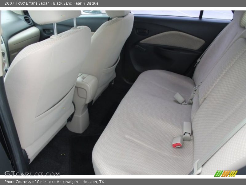 Black Sand Pearl / Bisque 2007 Toyota Yaris Sedan
