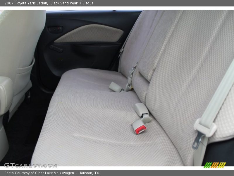 Black Sand Pearl / Bisque 2007 Toyota Yaris Sedan