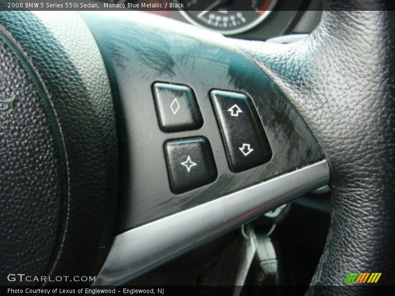 Monaco Blue Metallic / Black 2008 BMW 5 Series 550i Sedan