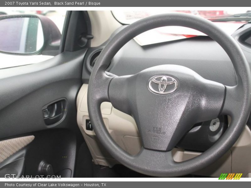 Black Sand Pearl / Bisque 2007 Toyota Yaris Sedan