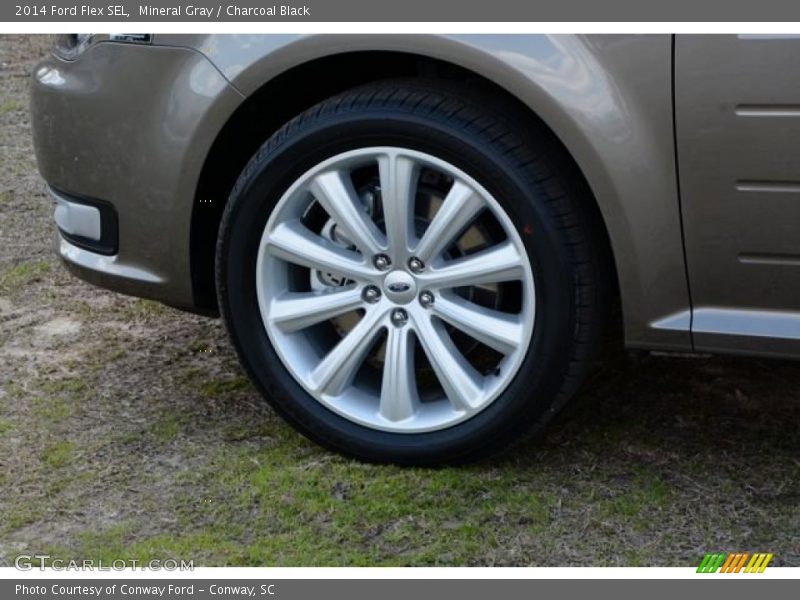 Mineral Gray / Charcoal Black 2014 Ford Flex SEL