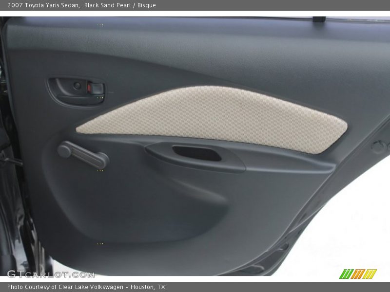 Black Sand Pearl / Bisque 2007 Toyota Yaris Sedan