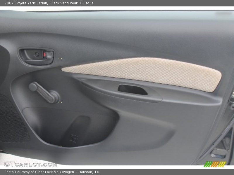 Black Sand Pearl / Bisque 2007 Toyota Yaris Sedan