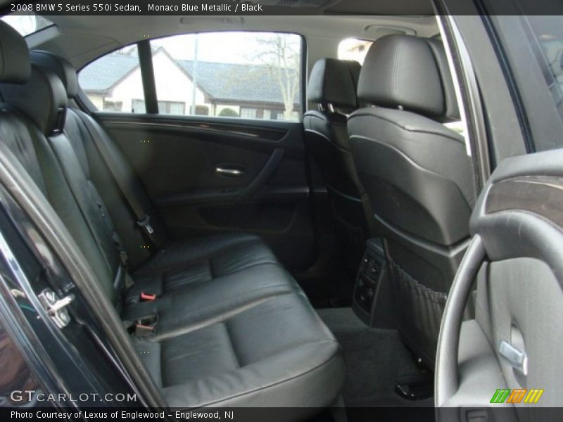 Monaco Blue Metallic / Black 2008 BMW 5 Series 550i Sedan