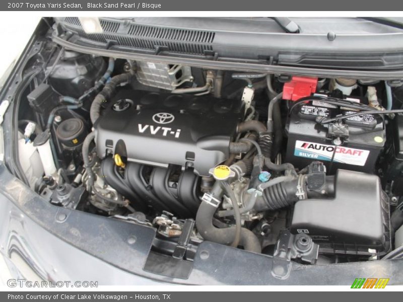 Black Sand Pearl / Bisque 2007 Toyota Yaris Sedan