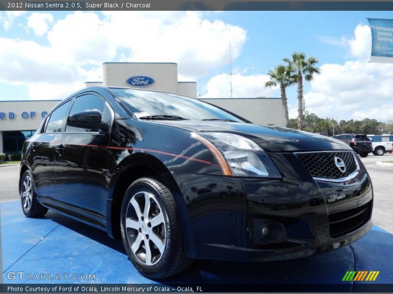 Super Black / Charcoal 2012 Nissan Sentra 2.0 S