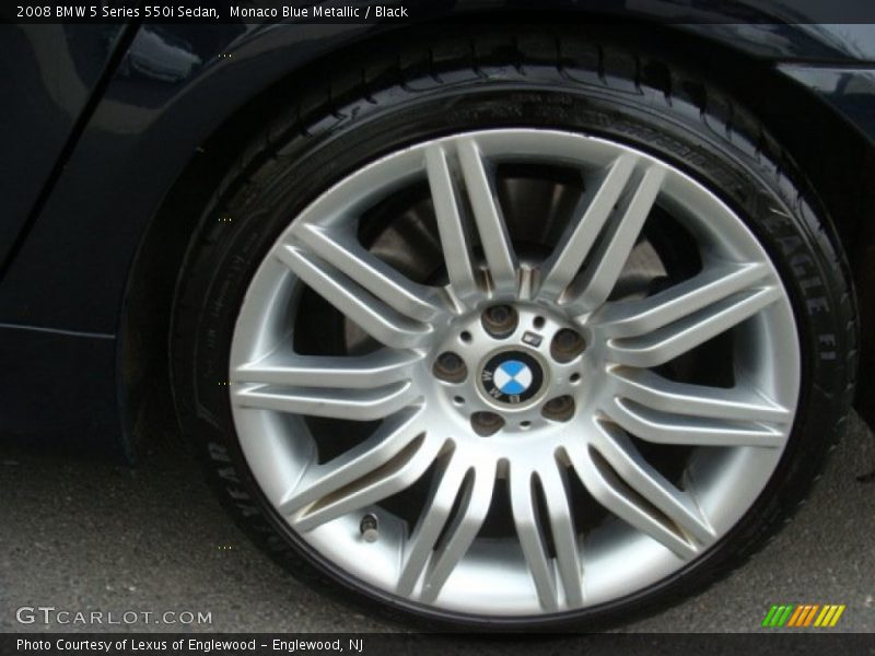 Monaco Blue Metallic / Black 2008 BMW 5 Series 550i Sedan