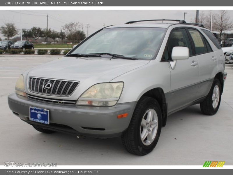 Millenium Silver Metallic / Black 2003 Lexus RX 300 AWD