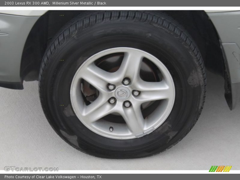 Millenium Silver Metallic / Black 2003 Lexus RX 300 AWD