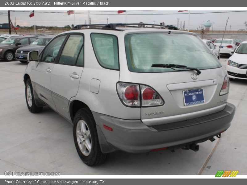 Millenium Silver Metallic / Black 2003 Lexus RX 300 AWD