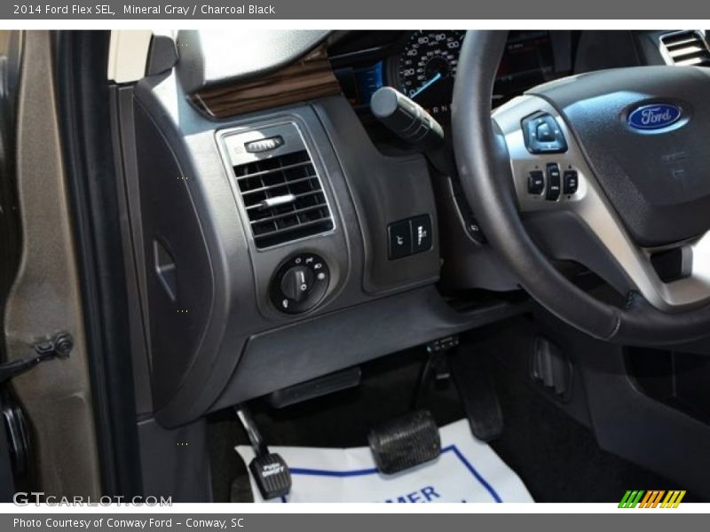 Mineral Gray / Charcoal Black 2014 Ford Flex SEL